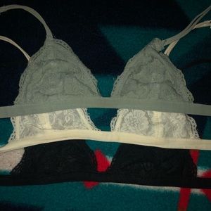 3 Triangle Lace Bras